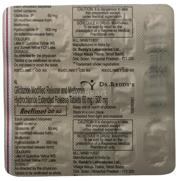 reclimet od 30mg tablet 15's